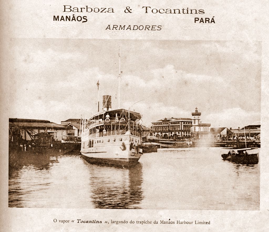 Barco à Vapor Tocantins da empresa Barboza e Tocantins