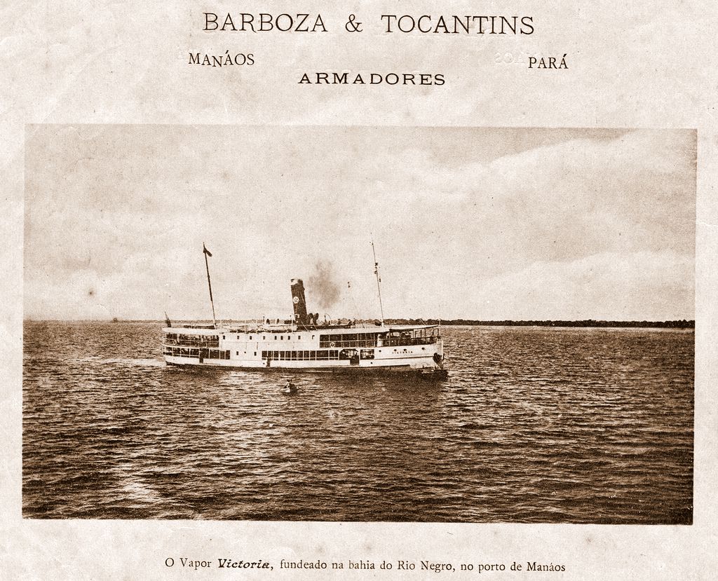 Barco à Vapor Victoria da Empresa Barboza e Tocantins