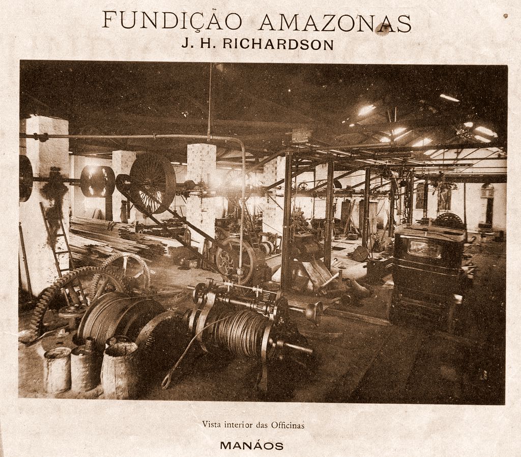 Interior da Oficina Naval Fundição Amazonas