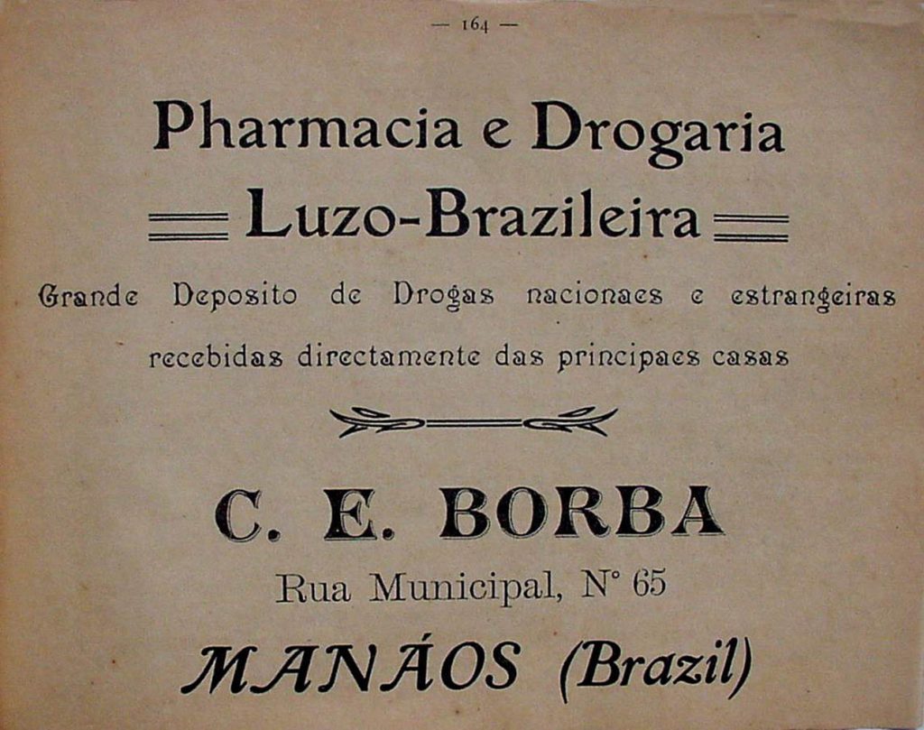 Anúncio da Pharmacia Luzo-Brazileira