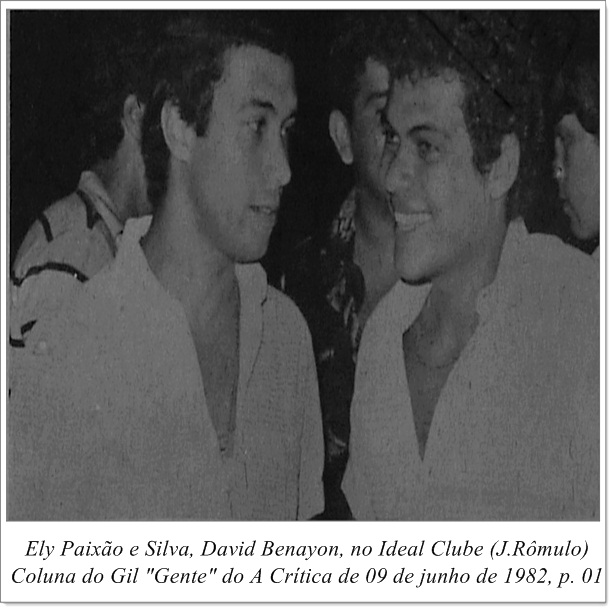 Ely Paixão e David Benayon - Instituto Durango Duarte 1982