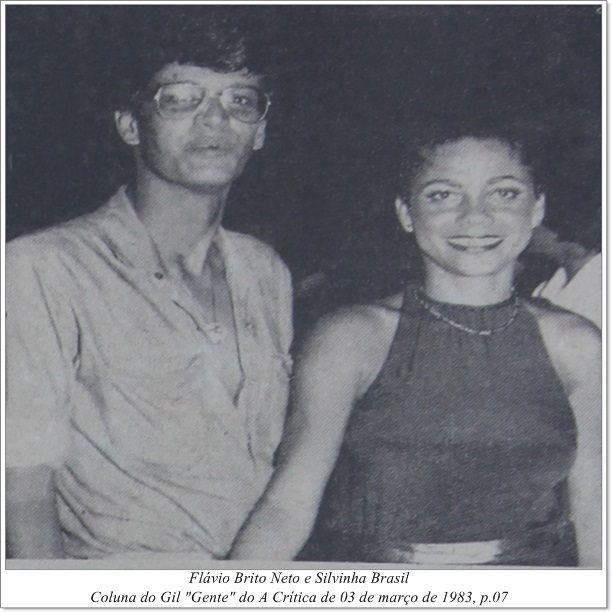 Flávio Brito Neto e Silvinha Brasil - Instituto Durango Duarte 1983