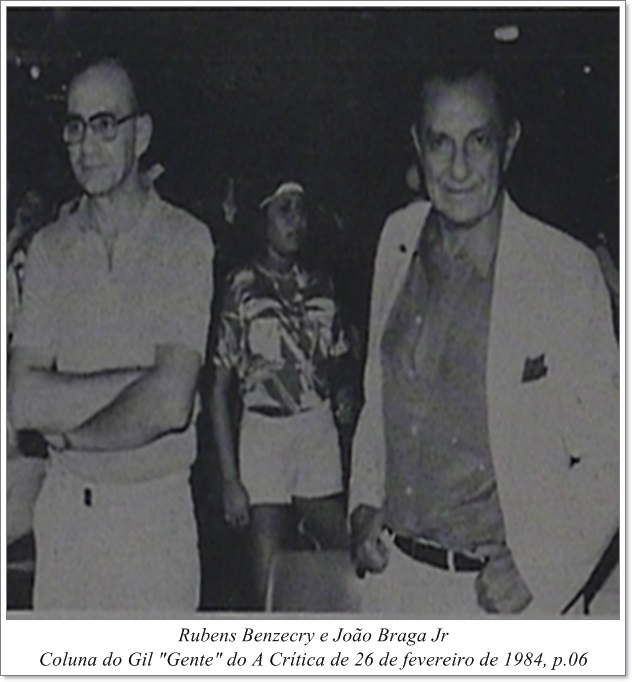 Rubens Benzecry e João Braga Jr - Instituto Durango Duarte 1984