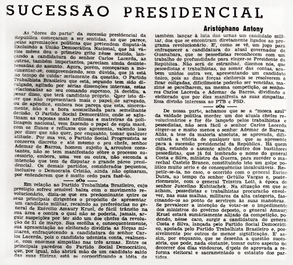 Agremiações Políticas Disputam a Presidência do Brasil