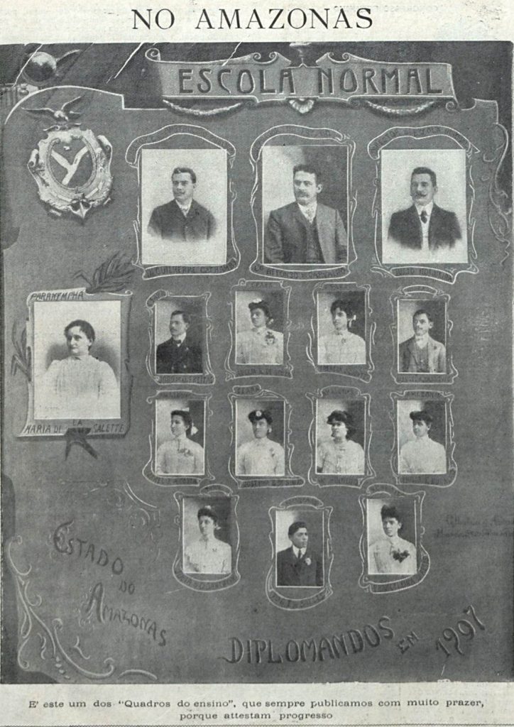 Diplomandos da Escola Normal em 1907
