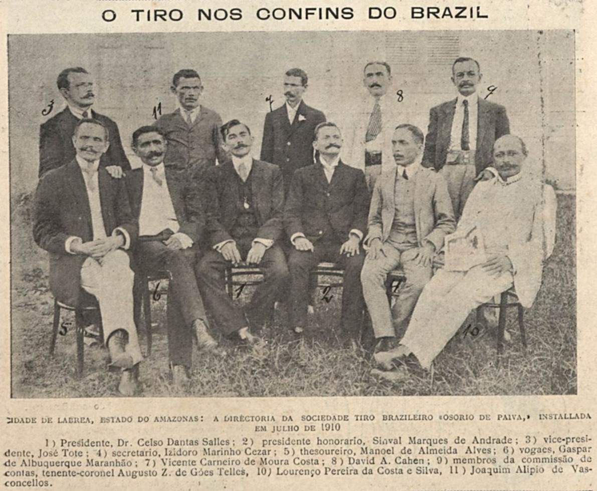 Sociedade Tiro Osório de Paiva em 1910