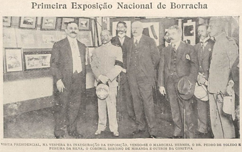 Primeira Exposição Nacional de Borracha em 1913