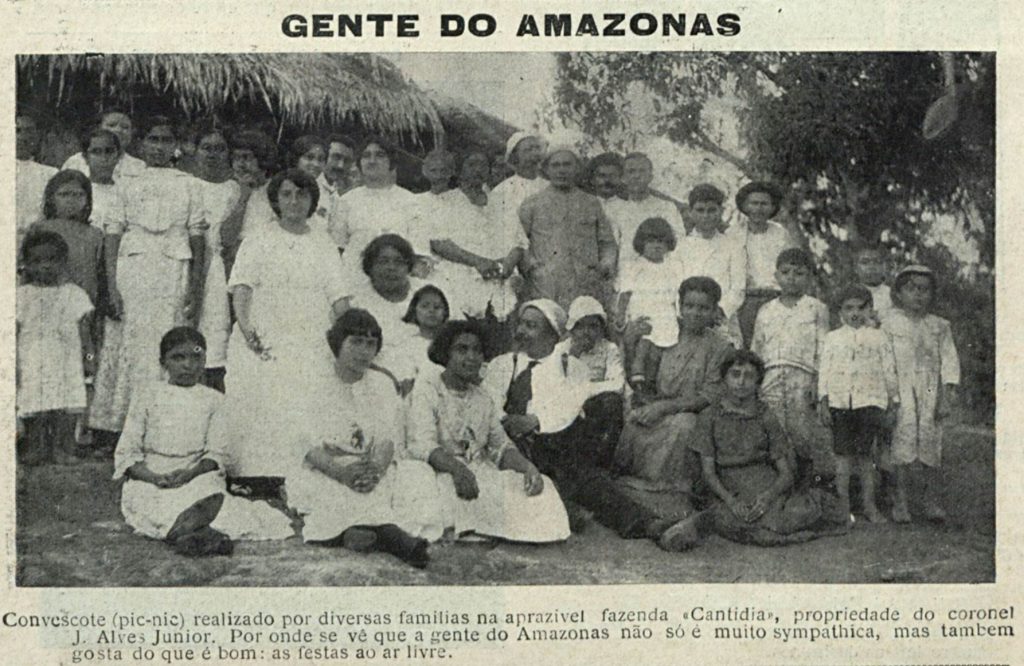 Família reunida na fazenda Cantídia