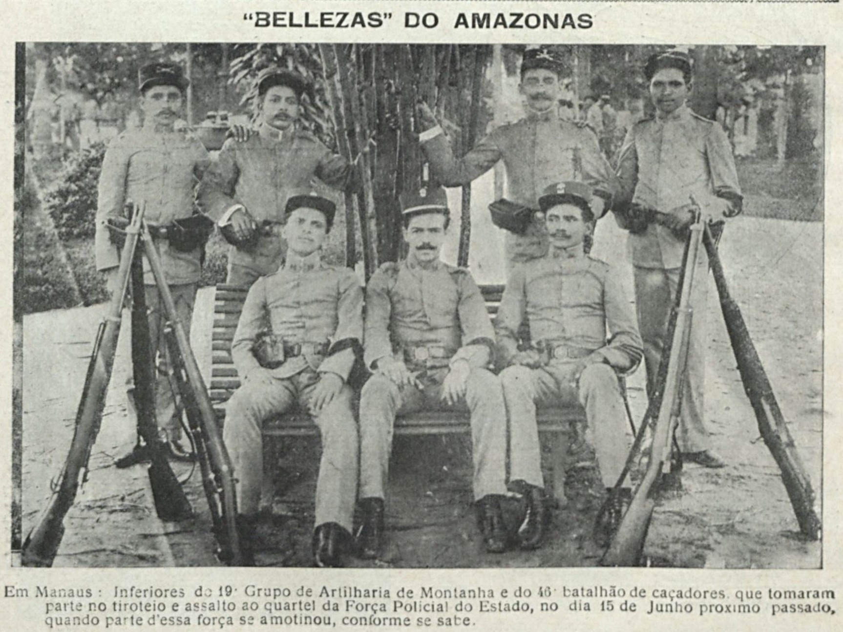 Alguns membros da Força Policial do Amazonas