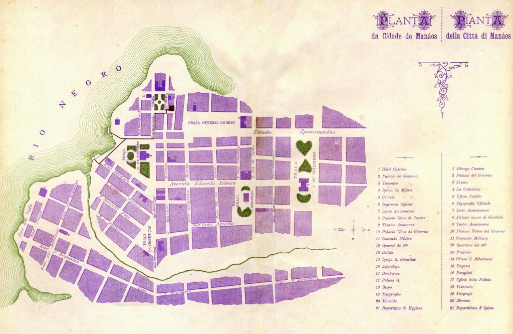 Planta da Cidade de Manáos 1899