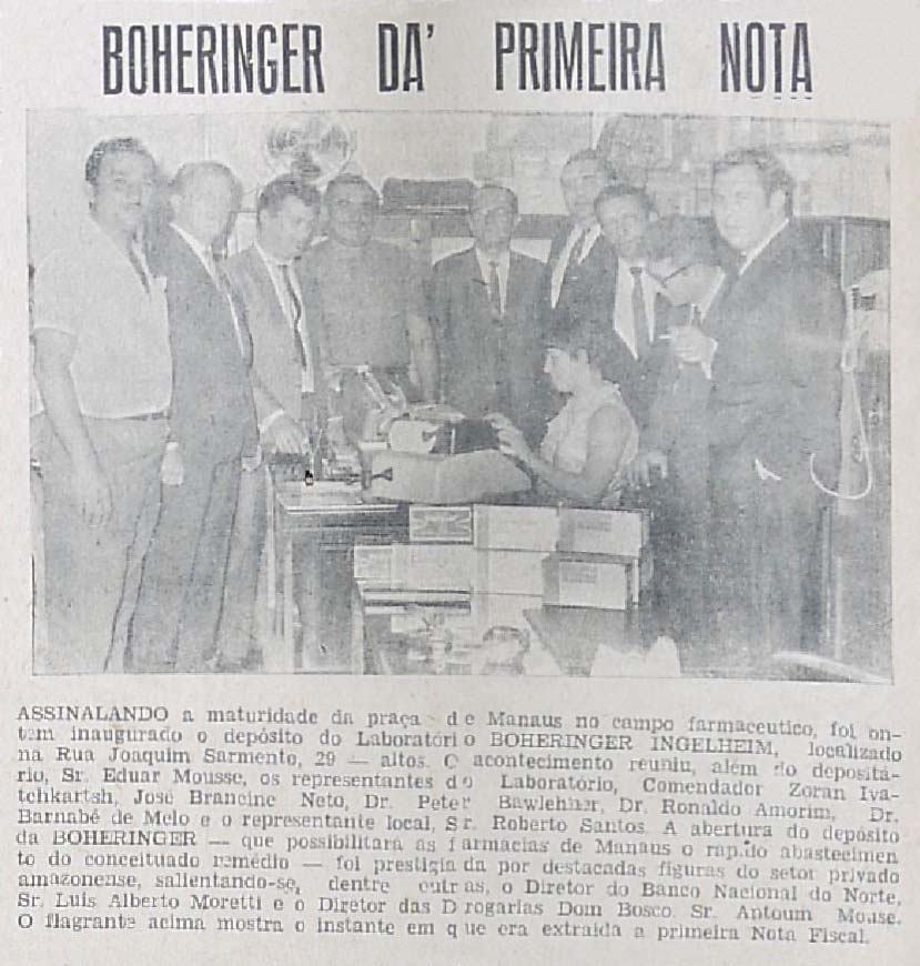 Inauguração do Depósito do Laboratório Boheringer