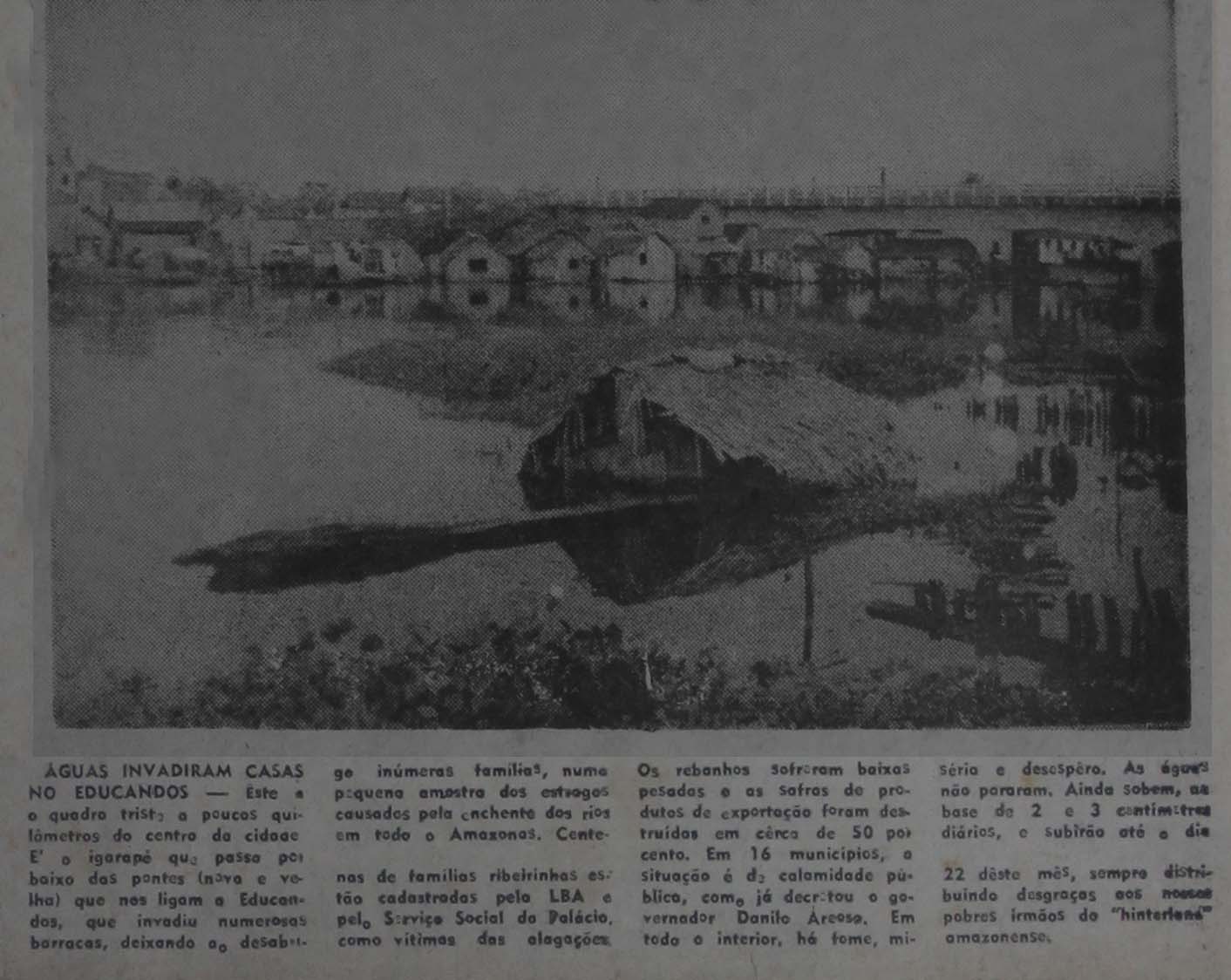 A Cheia do Igarapé do Quarenta em 1967
