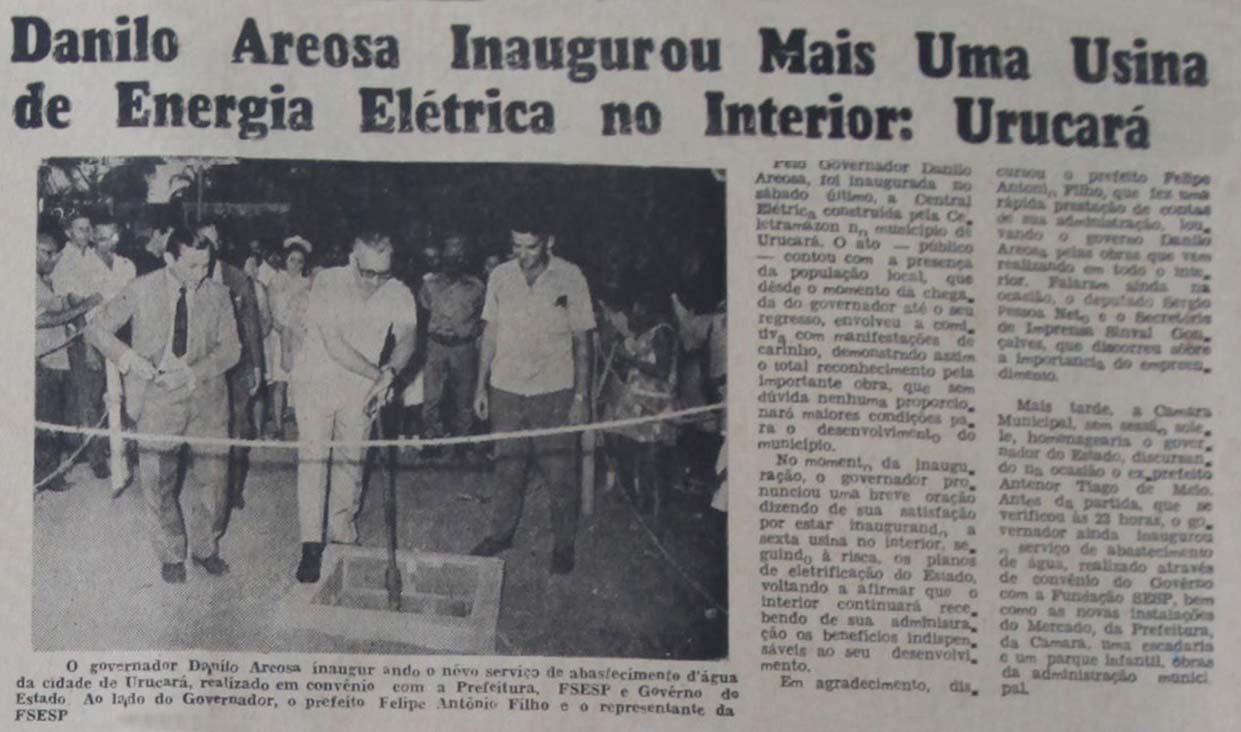 Inauguração de Usina Elétrica de Urucará